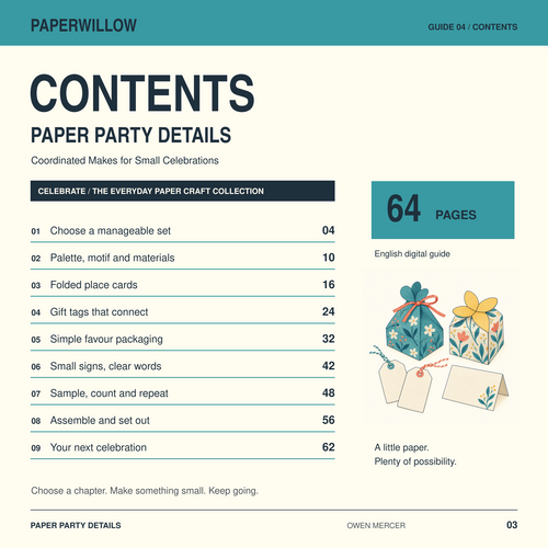 Paper Party Details